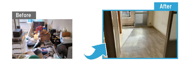 引っ越しに伴う不用品片付け